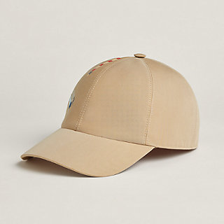 RARE Hermes Horse Riding Hunting Cap With Leather Strap
